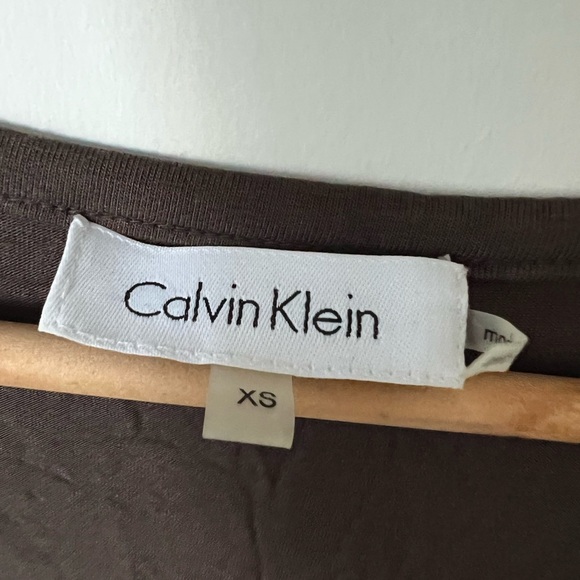 Calvin Klein Womens Brown Sequin Sleeveless Shift Midi Summer Dress Extra Small - Picture 2 of 11